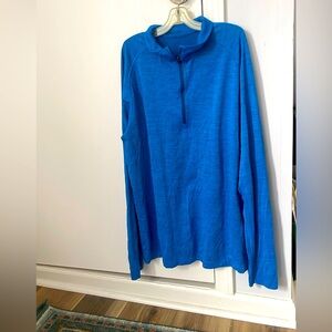 Lululemon men’s Metal Vent Tech 1/2 Zip Up Heathered Blue